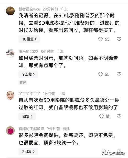 免费3D眼镜争议:影院服务与消费者权益再探讨 免费3D眼镜争议:影院服务与消费者权益再探讨