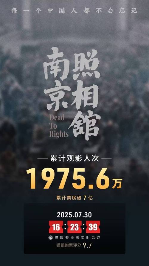 《南京照相馆》意外成暑期冠军，口碑炸裂，主旋律电影获赞！